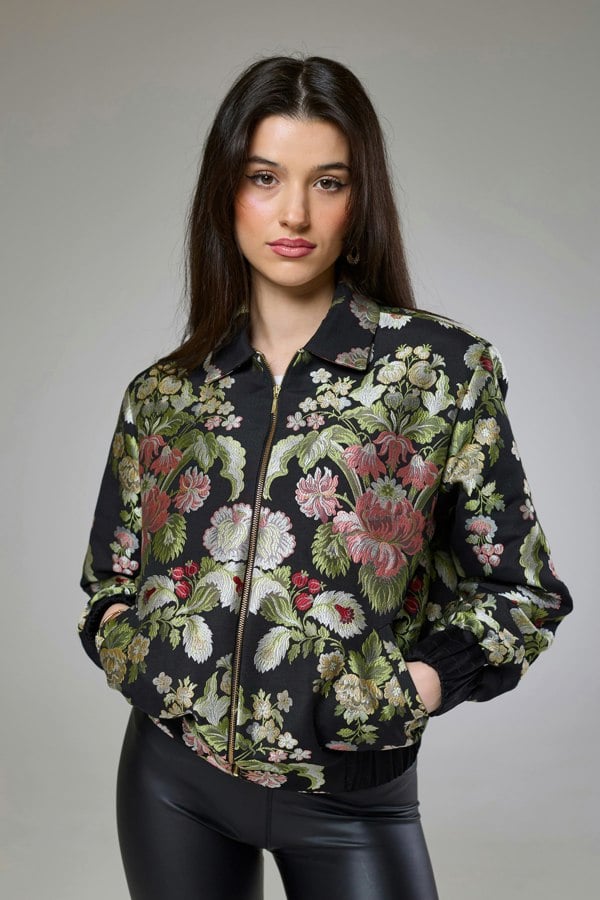 Isha's Timeless collection Flora Heaven Bomber Jacket