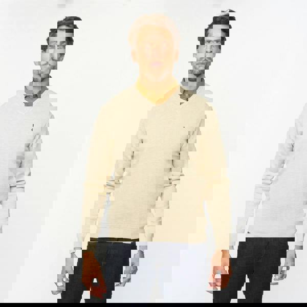 Gabicci G55K01 Plain Vee Neck Sweater Gabicci Classic LINEN