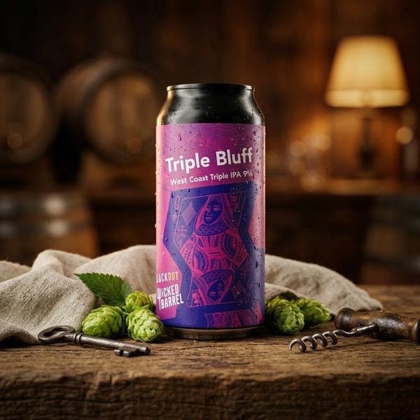 Blackout Brewing Triple Bluff DDH WC TIPA (Collab with Wicked Barrel) 22P 1x440ml