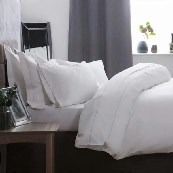 Belledorm 1000TC Egyptian Cotton Duvet Cover - White - 