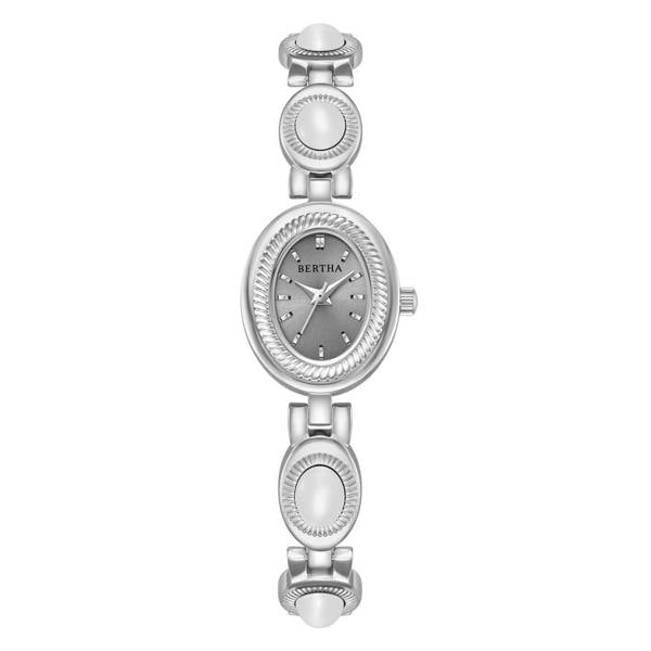 Bertha Rosalie Bracelet Watch - Silver/White - BTHBS1801