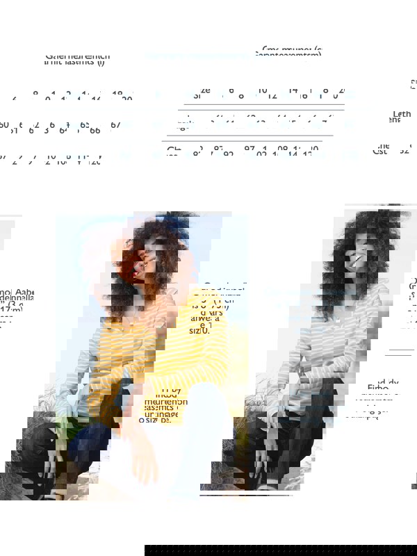 Kite Organic Tarrant V-Neck Jersey Top Ochre Stripe