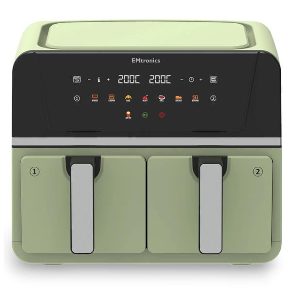 EMtronics Dual Air Fryer 9 Litre - Various Colours