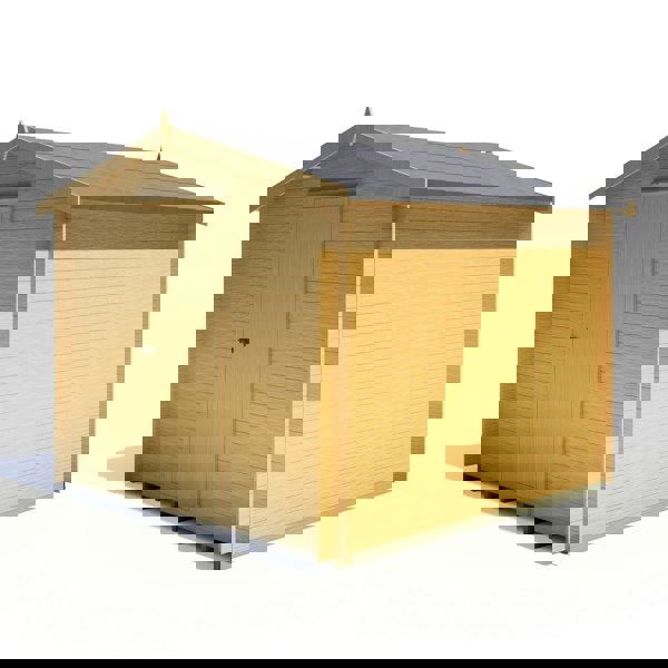 Shire Camelot 9x9 Log Cabin 19mm interlock Cladding - Best Shed