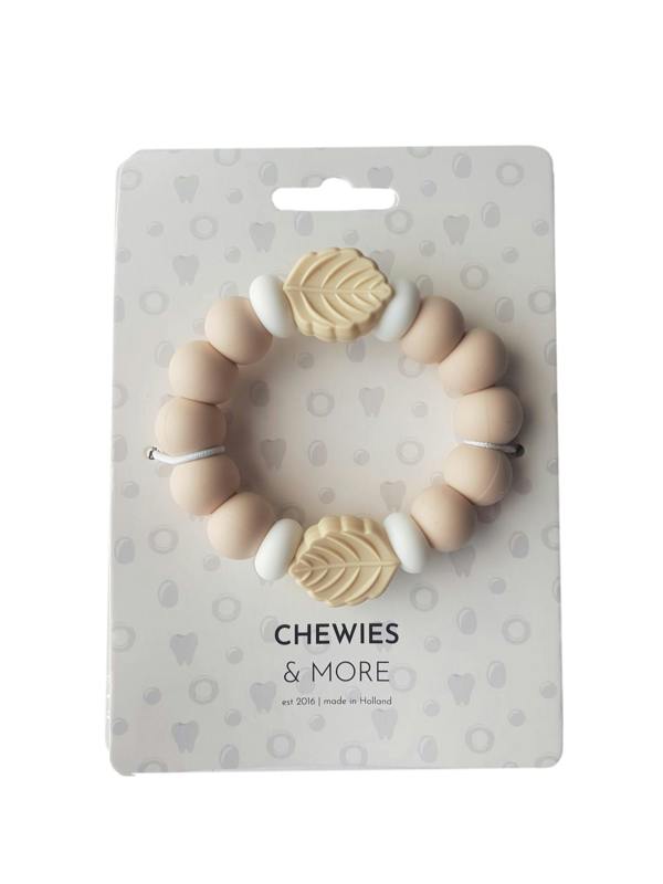 Chewies & More Chewies&more - Silicone Teething Bangle - Cool Leaf
