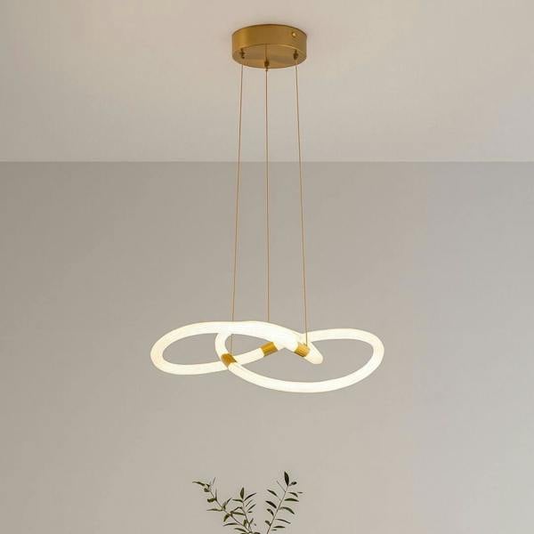 Pagazzi Lighting Virello Satin Brass Twist LED Pendant
