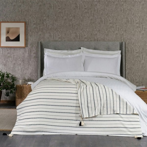 Cotton Tasselled Throw