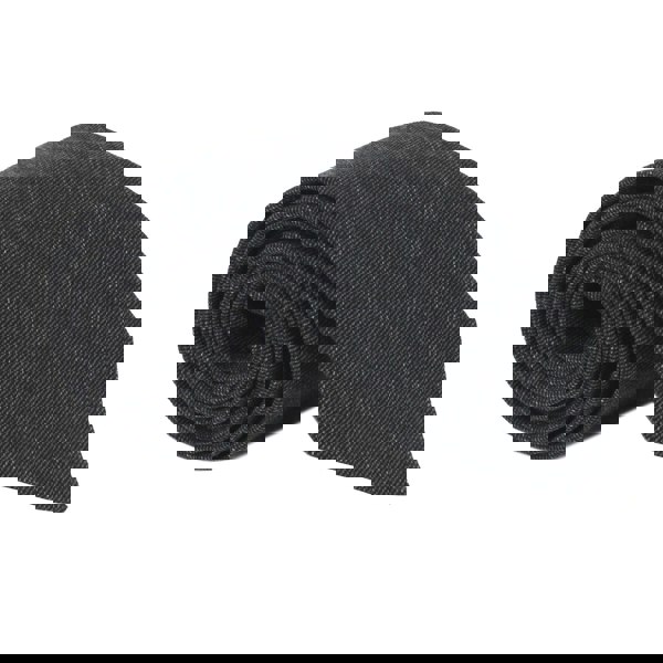 Dries Van Noten charcoal grey pinstripe tie