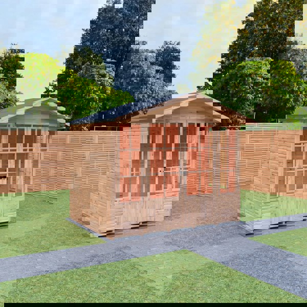 Shire Delmora 8x6 Summerhouse Shiplap Interlock Cladding