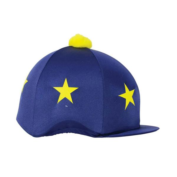 HyFASHION Bobble Stars Hat Cover - Navy/Yellow