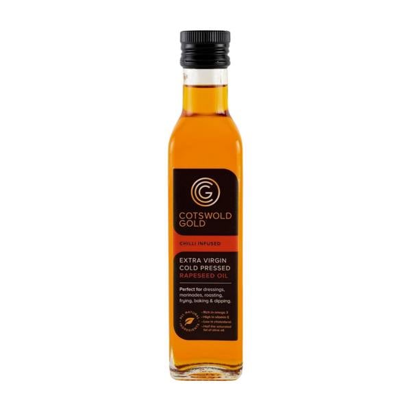 Cotswold Gold Chilli Infused Rapeseed Oil (250ml)