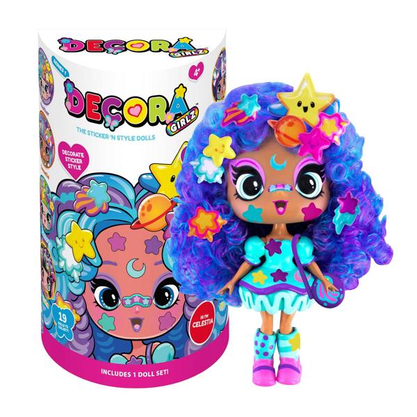 Decora Girlz 5" Fashion Doll – Celestia - with Stickers & Accessories