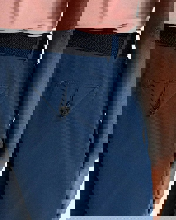 Oliver Sweeney Frades Mens Italian Cotton Chino Shorts - Navy