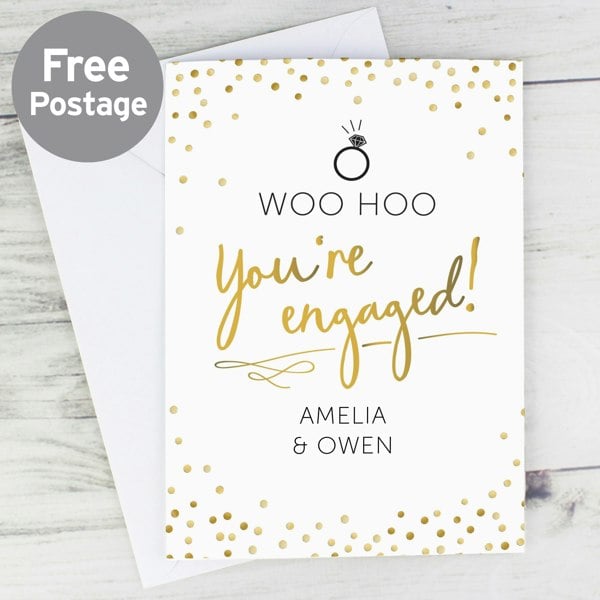 Personalised Memento Company Personalised Engagement Card