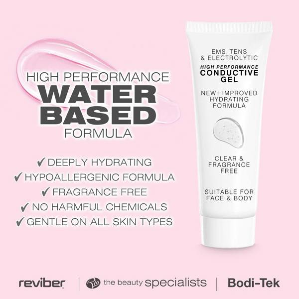 Rio EMS, TENS, Electrolytic & Micro-Current Toning Conductive Gel (4 x 85ml) is hypoallergenic, fragrance-free, and free from harmful chemicals—perfect for deep hydration and compatible with all skin types and EMS toning systems.