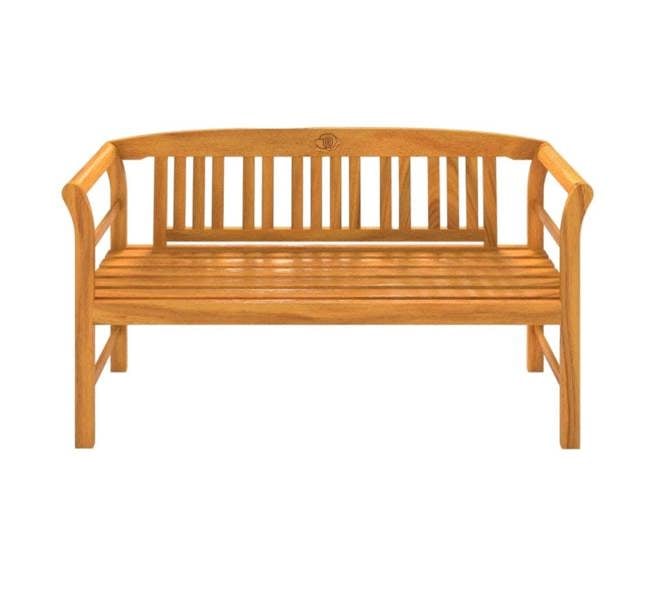 Modcraft 3 Seater Wooden Garden Bench with Armrest - 158cm