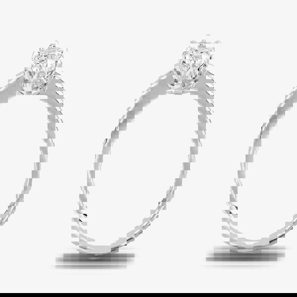 Starbright Silver 5mm Six Claw Round Cubic Zirconia Ring R3227(5M) 3A