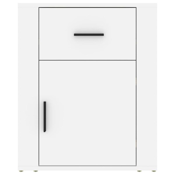 Berkfield Bedside Cabinet White 50x36x60 cm Engineered Wood