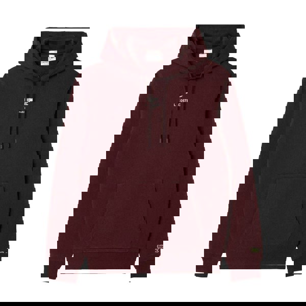 Lacoste Unisex Adult Back Print Hoodie - Maroon Red