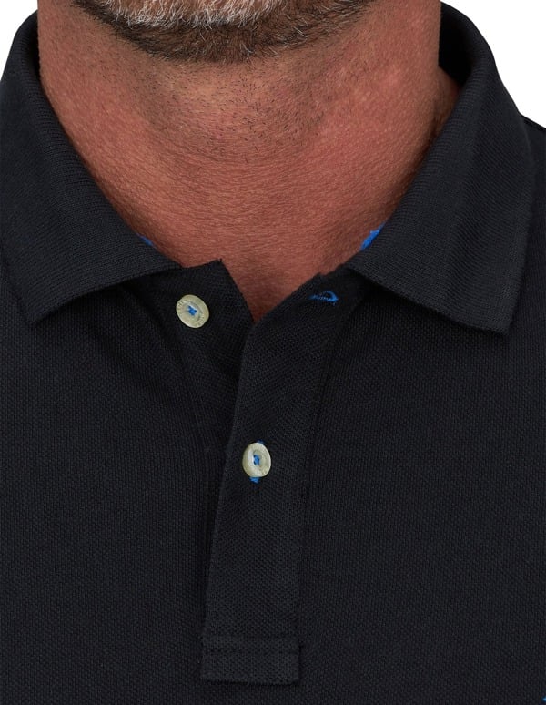 Raging Bull Mens Classic Organic Polo Shirt - Black