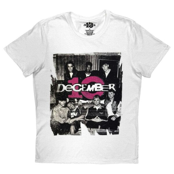 December 10 Torn Band Logo Skinny Fit T Shirt