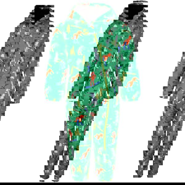 Dare 2B Baby Bambino II Dinosaur Waterproof Snowsuit - Trek Green