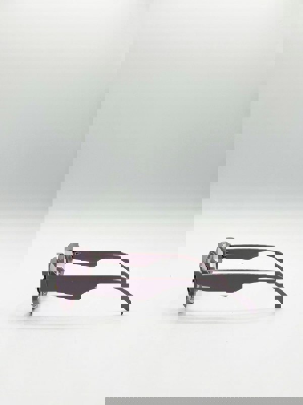 SVNX Oval Rectangular Vintage Sunglasses in Purple