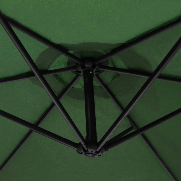 Monstershop Green Cantilever Parasol & Square Base