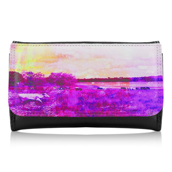 Benjamin Tate Design Vintage Pinky Cow Maxi Purse