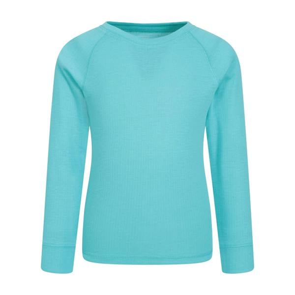 Mountain Warehouse Childrens/Kids Talus Round Neck Base Layer Top - Teal