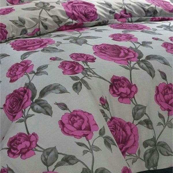 HomeSpace Direct Meadow Grey Duvet Cover Set Bedding