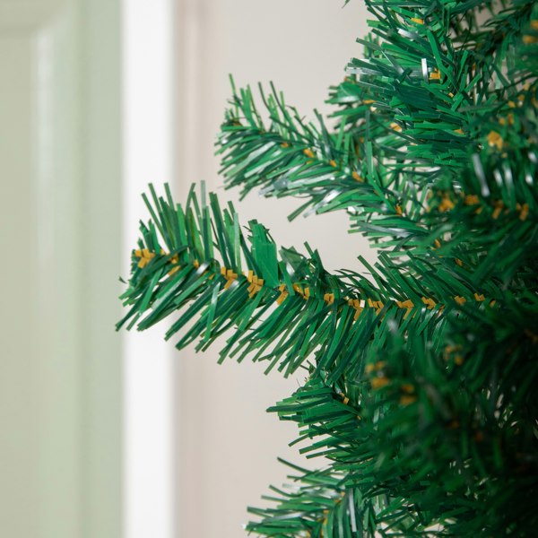 Samuel Alexander 8ft (2.35m) Samuel Alexander Double Door Plain Green Flat Top Christmas Tree Arch with 2000 Tips