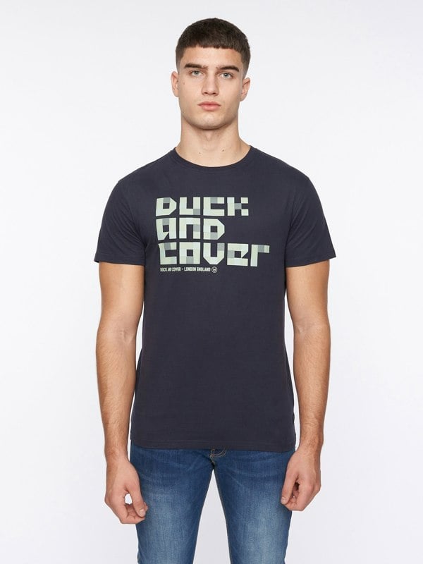 Duck and Cover Balding T-Shirt - Dark Navy