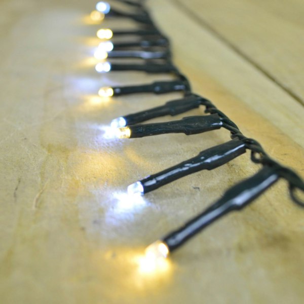 Samuel Alexander 1000 LED 25m Indoor Outdoor Christmas Multi Function Mains Operated String Lights with Timer in Cool & Warm White