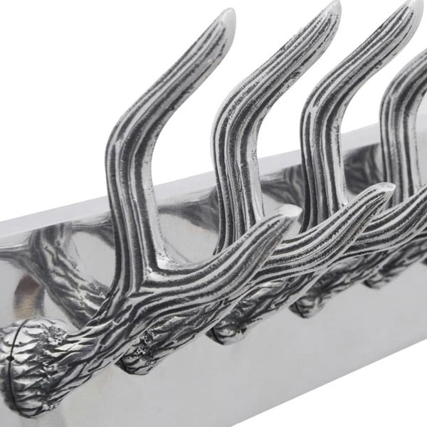 Berkfield Aluminium Wardrobe Hook Coat Rack Hat/Tie Hanger Silver