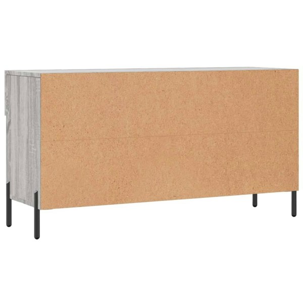 Berkfield Shoe Bench Grey Sonoma 102x35x55 cm Engineered Wood