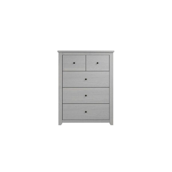 Wyld Haus Tralee Grey Washed Wooden 3+2 Storage Chest