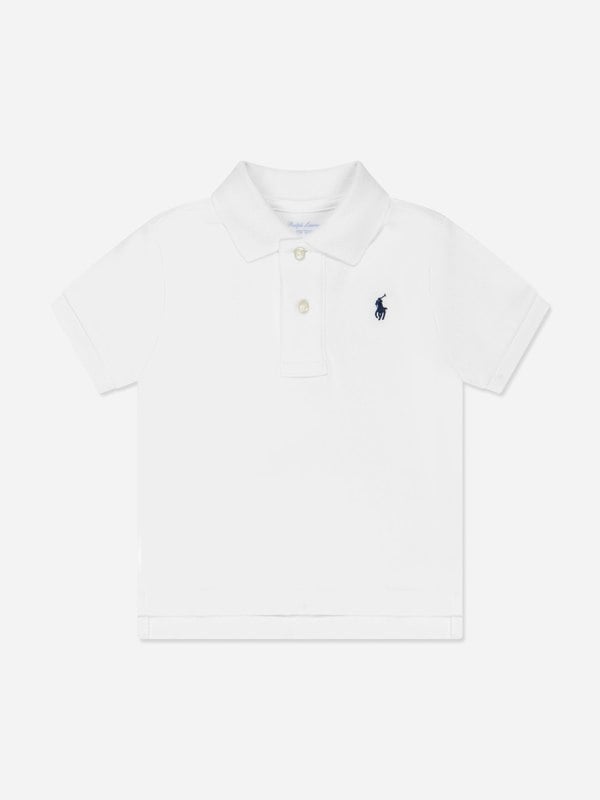 Ralph Lauren Kids Ralph Lauren Baby Boys Logo Polo Shirt in White