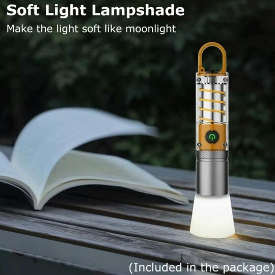 Havendro Super Bright Rechargeable USB LED Camping Flashlight Telescopic Torch Lamp Tool