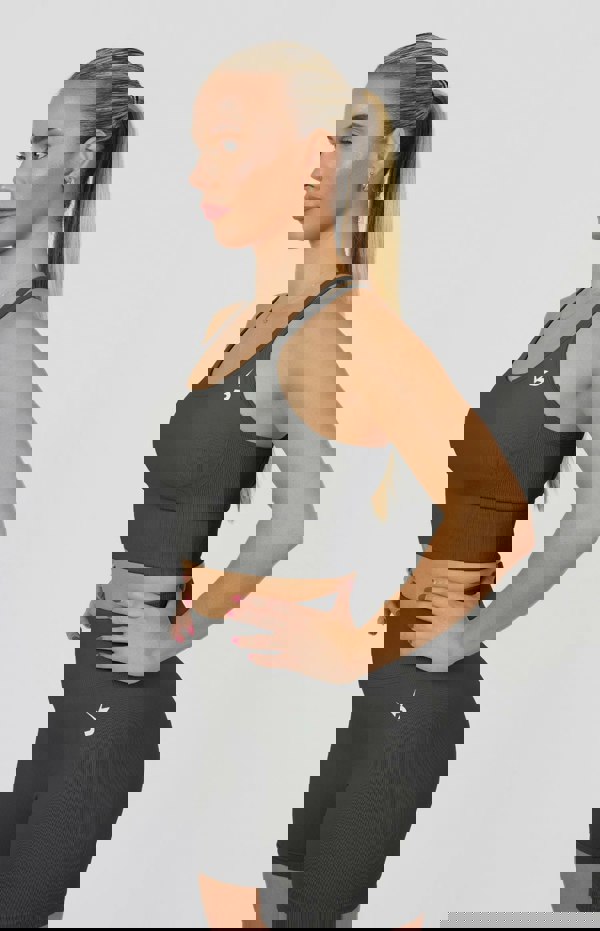 V3 Apparel Form Seamless Strappy Sports Bra - Slate Grey