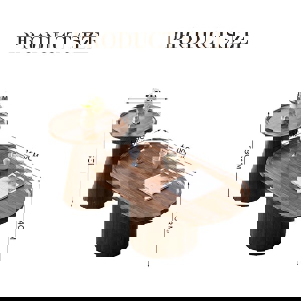 Osric Mid Century Coffee Table Set-Weilai Concept-Weilai Concept