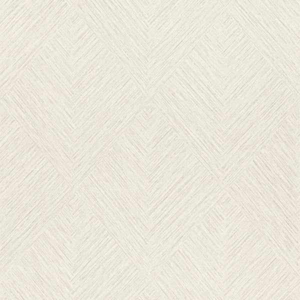 Grandeco Boutique Loni Geometric Natural Weave Luxury Weight Embossed Wallpaper, Marl Grey