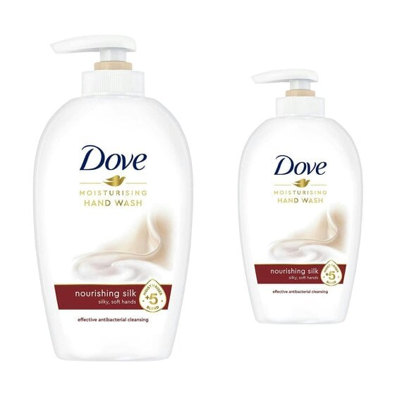 Dove 3x of 250ml Dove Fine Silk Caring Hand Wash for Moisturised and Protected Hands