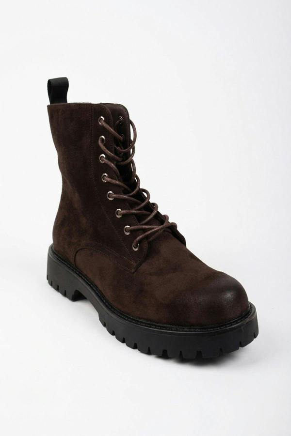 ikrush Thora Faux Suede Chunky Sole Boots