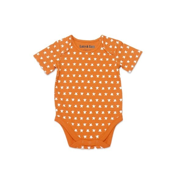 Lucy & Sam Star & Moon Cow Two Pack Bodysuits