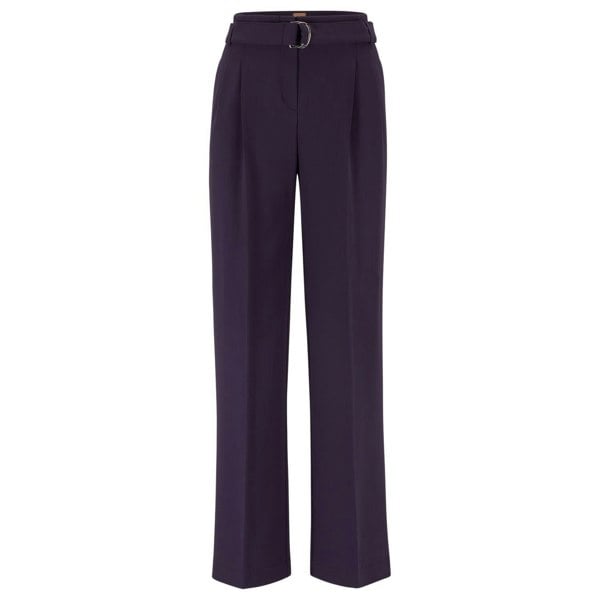 Hugo Boss Womens/Ladies Tapiana Relaxed Fit Trousers - Purple