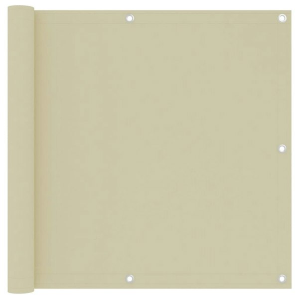 Berkfield Balcony Screen Cream 90x300 cm Oxford Fabric