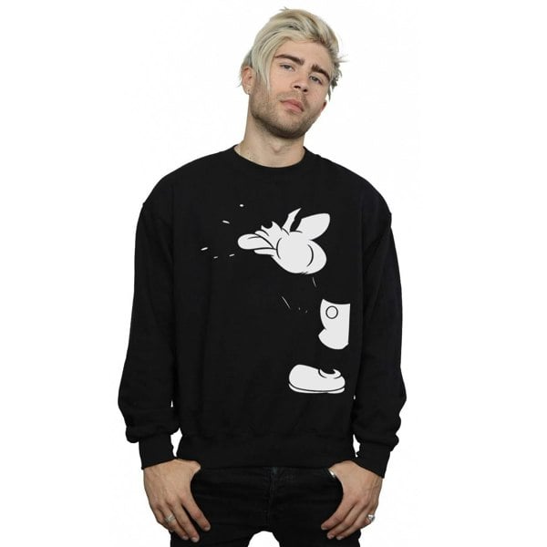 Disney Mens Mickey Mouse Cut Sweatshirt - Black