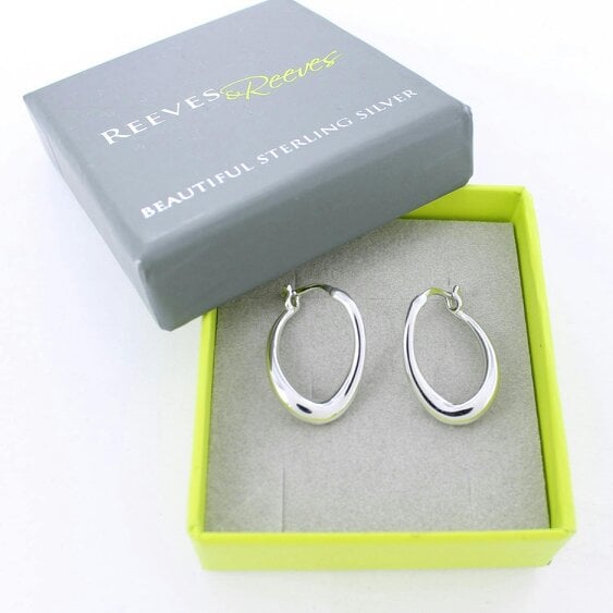 Reeves & Reeves Elipse Hoop Earrings