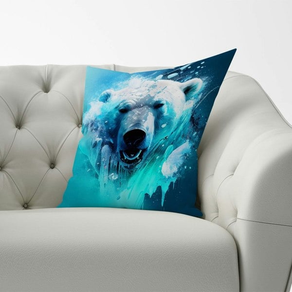 Warren Reed Polar Bear Face Splashart Cushions